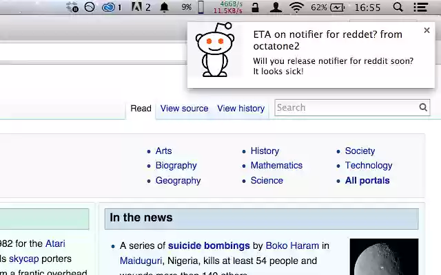 Notifier for Reddit from Chrome web store to be run with OffiDocs Chromium online Notifier for Reddit from Chrome web store to be run with OffiDocs Chromium online