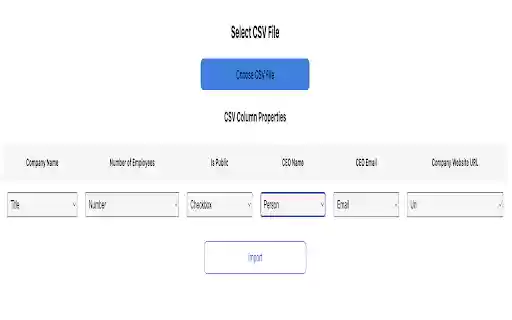 Notion CSV Importer: Effortless Data Mapping Import from Chrome web store to be run with OffiDocs Chromium online Notion CSV Importer: Effortless Data Mapping Import from Chrome web store to be run with OffiDocs Chromium online