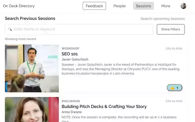 On Deck Sessions from Chrome web store to be run with OffiDocs Chromium online On Deck Sessions from Chrome web store to be run with OffiDocs Chromium online