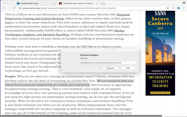 Persona Helper from Chrome web store to be run with OffiDocs Chromium online Persona Helper from Chrome web store to be run with OffiDocs Chromium online