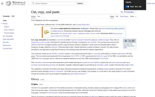 Plainify | Copy as plain text from Chrome web store to be run with OffiDocs Chromium online Plainify | Copy as plain text from Chrome web store to be run with OffiDocs Chromium online