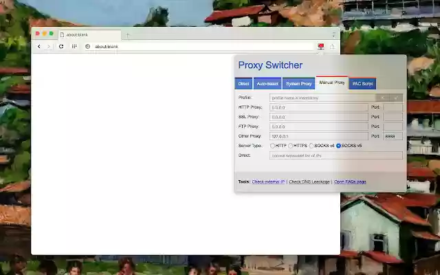 Proxy Switcher and Manager from Chrome web store to be run with OffiDocs Chromium online Proxy Switcher and Manager from Chrome web store to be run with OffiDocs Chromium online