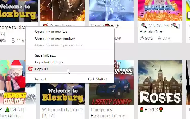 Quick Copy Roblox IDs from Chrome web store to be run with OffiDocs Chromium online Quick Copy Roblox IDs from Chrome web store to be run with OffiDocs Chromium online
