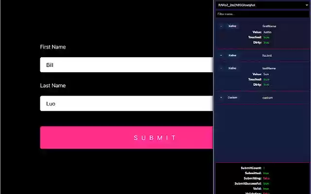 React Hook Form Developer Tools from Chrome web store to be run with OffiDocs Chromium online React Hook Form Developer Tools from Chrome web store to be run with OffiDocs Chromium online