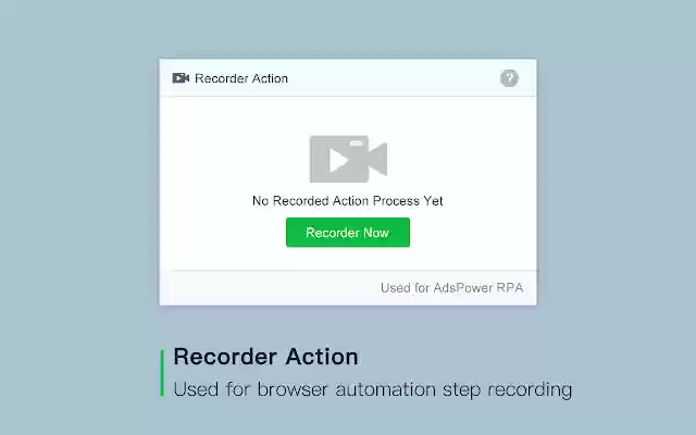 Recorder Action from Chrome web store to be run with OffiDocs Chromium online Recorder Action from Chrome web store to be run with OffiDocs Chromium online