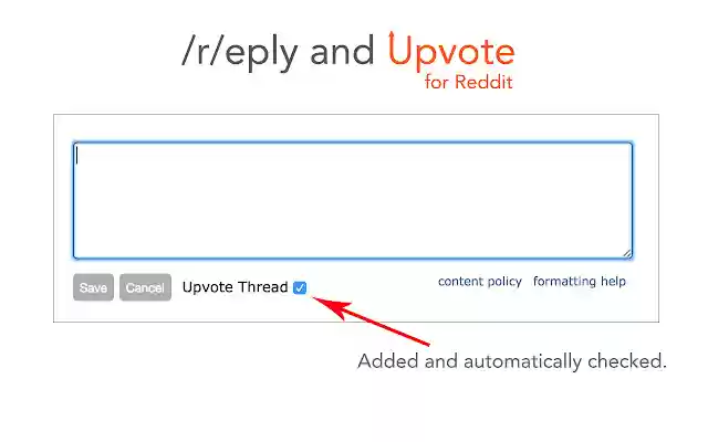 Reply and Upvote for Reddit from Chrome web store to be run with OffiDocs Chromium online Reply and Upvote for Reddit from Chrome web store to be run with OffiDocs Chromium online
