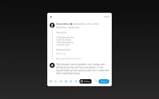 Rrreply.com from Chrome web store to be run with OffiDocs Chromium online Rrreply.com from Chrome web store to be run with OffiDocs Chromium online