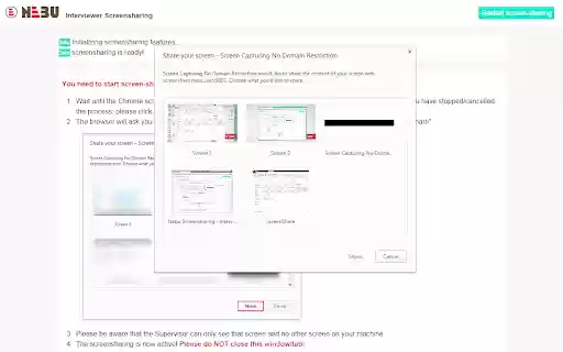Screen Capturing No Domain Restriction from Chrome web store to be run with OffiDocs Chromium online Screen Capturing No Domain Restriction from Chrome web store to be run with OffiDocs Chromium online