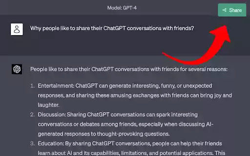 Share ChatGPT from Chrome web store to be run with OffiDocs Chromium online Share ChatGPT from Chrome web store to be run with OffiDocs Chromium online