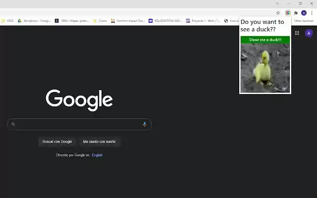 Show me a duck from Chrome web store to be run with OffiDocs Chromium online Show me a duck from Chrome web store to be run with OffiDocs Chromium online