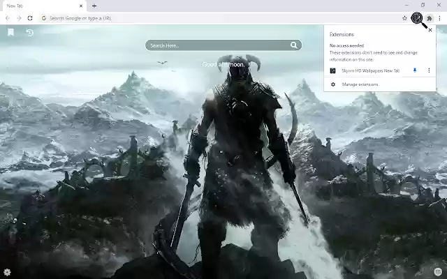 Skyrim HD Wallpapers New Tab from Chrome web store to be run with OffiDocs Chromium online Skyrim HD Wallpapers New Tab from Chrome web store to be run with OffiDocs Chromium online