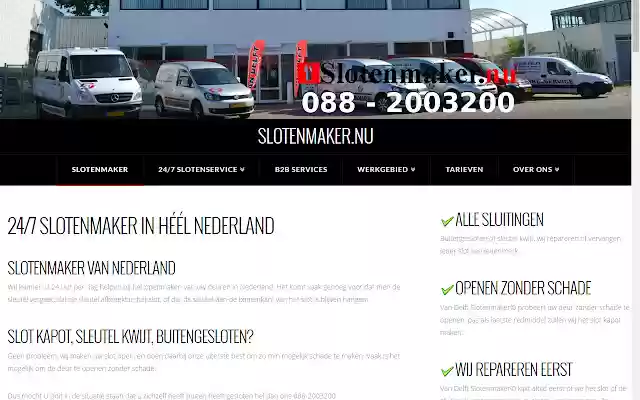 Slotenmaker Den Haag APP from Chrome web store to be run with OffiDocs Chromium online Slotenmaker Den Haag APP from Chrome web store to be run with OffiDocs Chromium online