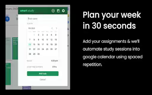 SmartStudy: Scheduler Time Management Tool from Chrome web store to be run with OffiDocs Chromium online SmartStudy: Scheduler Time Management Tool from Chrome web store to be run with OffiDocs Chromium online