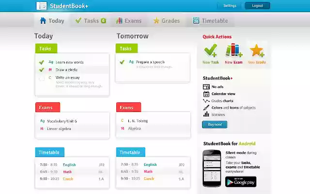 StudentBook from Chrome web store to be run with OffiDocs Chromium online StudentBook from Chrome web store to be run with OffiDocs Chromium online