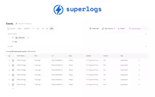 Superlogs from Chrome web store to be run with OffiDocs Chromium online Superlogs from Chrome web store to be run with OffiDocs Chromium online