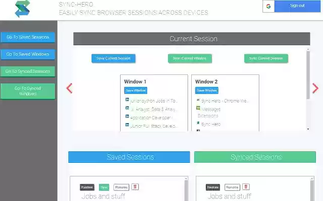 Sync Hero from Chrome web store to be run with OffiDocs Chromium online Sync Hero from Chrome web store to be run with OffiDocs Chromium online
