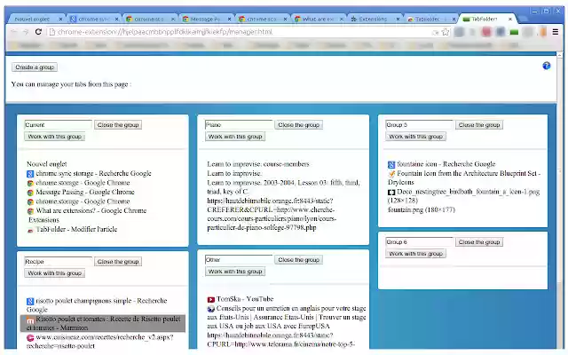 TabsFolder from Chrome web store to be run with OffiDocs Chromium online TabsFolder from Chrome web store to be run with OffiDocs Chromium online