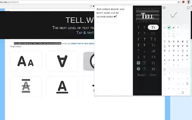 TELL.WTF style your text from Chrome web store to be run with OffiDocs Chromium online TELL.WTF style your text from Chrome web store to be run with OffiDocs Chromium online