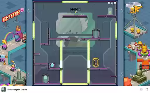 Test Subject Green Game Navigate the lab and complete your mission! from Chrome web store to be run with OffiDocs Chromium online Test Subject Green Game Navigate the lab and complete your mission! from Chrome web store to be run with OffiDocs Chromium online