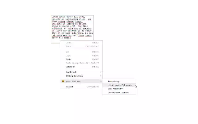 Test Text Generator from Chrome web store to be run with OffiDocs Chromium online Test Text Generator from Chrome web store to be run with OffiDocs Chromium online