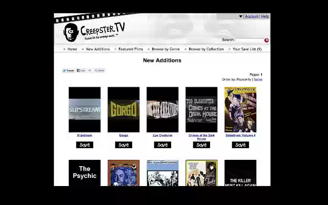 The Creepster TV Channel from Chrome web store to be run with OffiDocs Chromium online The Creepster TV Channel from Chrome web store to be run with OffiDocs Chromium online