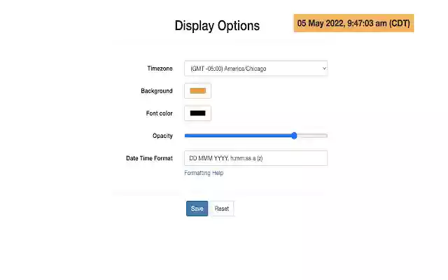 Timestamp My Page from Chrome web store to be run with OffiDocs Chromium online Timestamp My Page from Chrome web store to be run with OffiDocs Chromium online