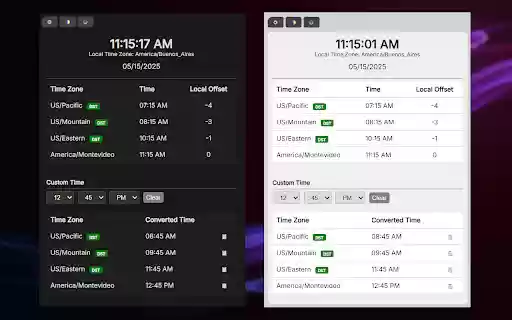 Time Zone Manager from Chrome web store to be run with OffiDocs Chromium online Time Zone Manager from Chrome web store to be run with OffiDocs Chromium online