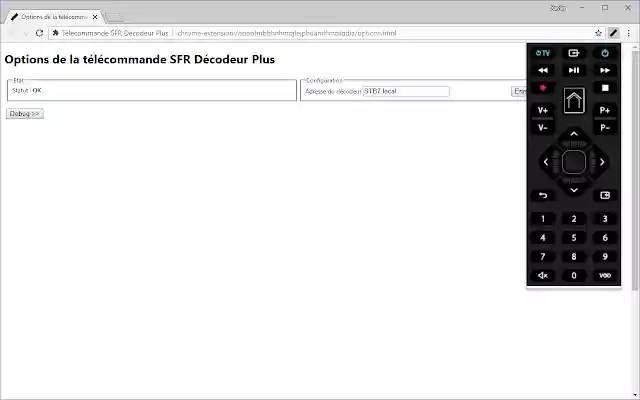 Télécommande SFR Décodeur Plus from Chrome web store to be run with OffiDocs Chromium online Télécommande SFR Décodeur Plus from Chrome web store to be run with OffiDocs Chromium online