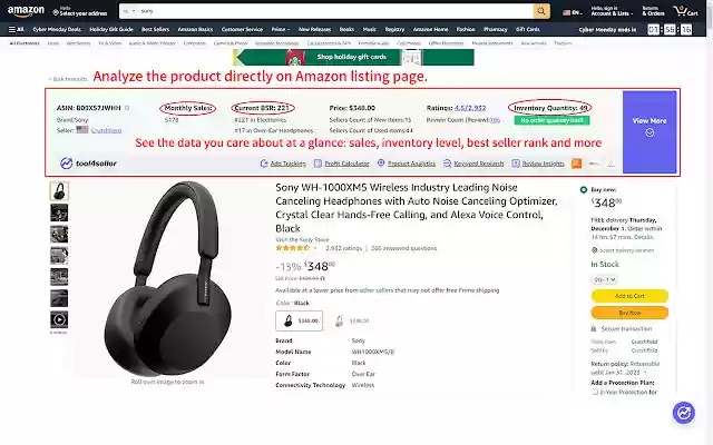 tool4seller Amazon Product Research from Chrome web store to be run with OffiDocs Chromium online tool4seller Amazon Product Research from Chrome web store to be run with OffiDocs Chromium online