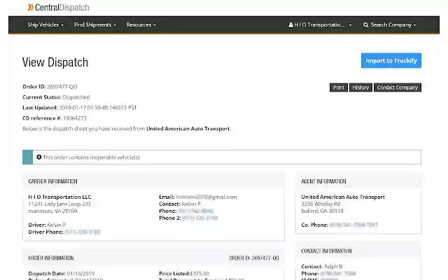 Truckify Importer from Chrome web store to be run with OffiDocs Chromium online Truckify Importer from Chrome web store to be run with OffiDocs Chromium online