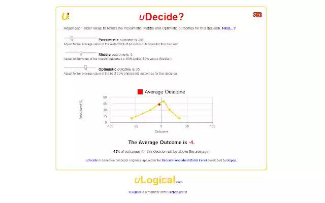 uDecide from Chrome web store to be run with OffiDocs Chromium online uDecide from Chrome web store to be run with OffiDocs Chromium online