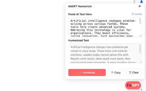UnGPT: AI Humanizer SEO Writer from Chrome web store to be run with OffiDocs Chromium online UnGPT: AI Humanizer SEO Writer from Chrome web store to be run with OffiDocs Chromium online
