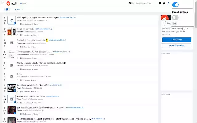 Unnoficial Reddit NSFW Filter for redesign from Chrome web store to be run with OffiDocs Chromium online Unnoficial Reddit NSFW Filter for redesign from Chrome web store to be run with OffiDocs Chromium online