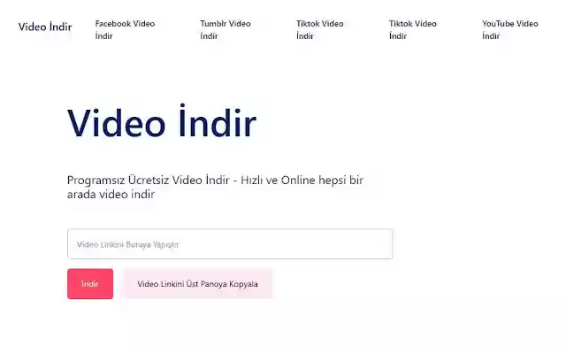 Video İndir from Chrome web store to be run with OffiDocs Chromium online Video İndir from Chrome web store to be run with OffiDocs Chromium online