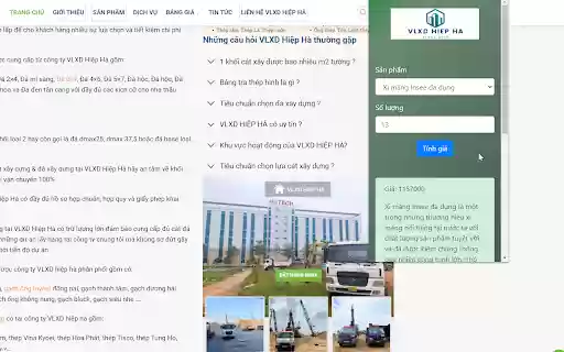 VLXD Hiệp Hà from Chrome web store to be run with OffiDocs Chromium online VLXD Hiệp Hà from Chrome web store to be run with OffiDocs Chromium online