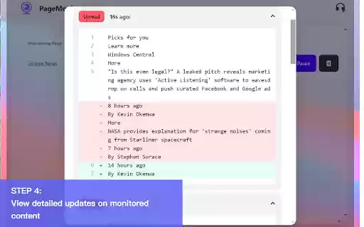 WebpageMonitor from Chrome web store to be run with OffiDocs Chromium online WebpageMonitor from Chrome web store to be run with OffiDocs Chromium online