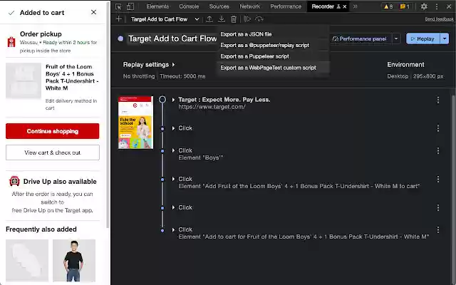 WebPageTest Recorder Extension from Chrome web store to be run with OffiDocs Chromium online WebPageTest Recorder Extension from Chrome web store to be run with OffiDocs Chromium online