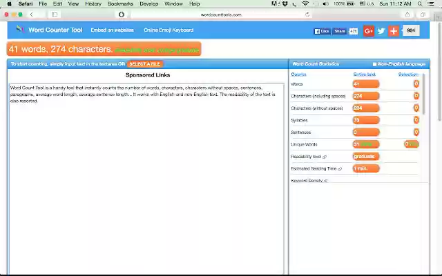 Word Count Tool from Chrome web store to be run with OffiDocs Chromium online Word Count Tool from Chrome web store to be run with OffiDocs Chromium online