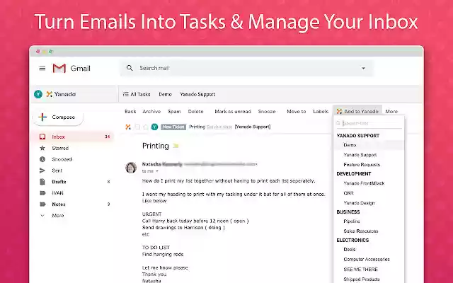 Yanado Task Management inside Gmail from Chrome web store to be run with OffiDocs Chromium online Yanado Task Management inside Gmail from Chrome web store to be run with OffiDocs Chromium online