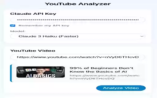 YouTube Analyzer Extension from Chrome web store to be run with OffiDocs Chromium online YouTube Analyzer Extension from Chrome web store to be run with OffiDocs Chromium online