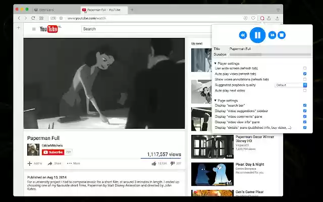 YouTube Control Center from Chrome web store to be run with OffiDocs Chromium online YouTube Control Center from Chrome web store to be run with OffiDocs Chromium online
